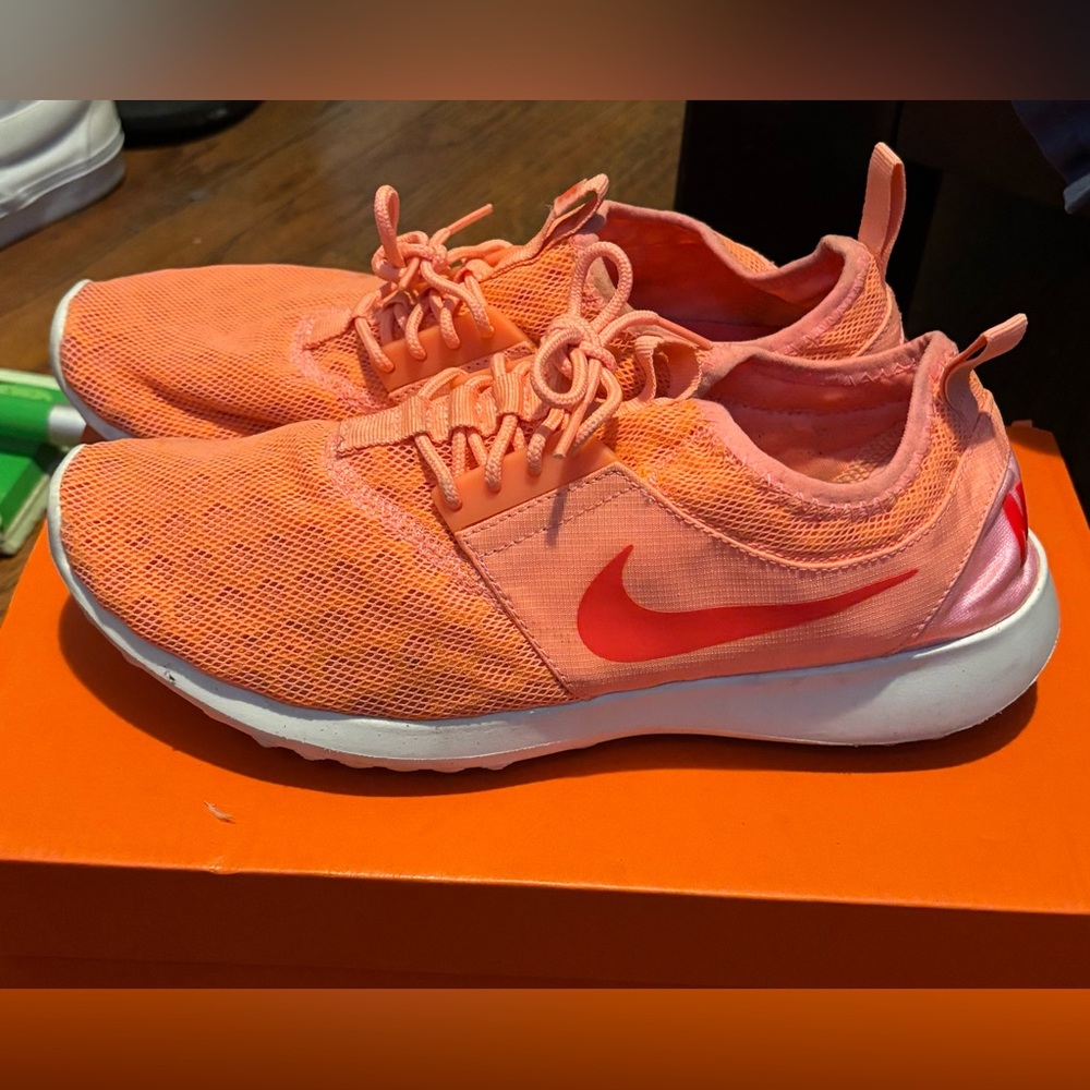 Nike Bright Orange Mesh Sneakers